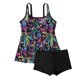 thumbnail image 5 of Trajes de baño para mujer, Trajes de baño para mujer Traje de baño bikini sin espalda con tirantes y tirantes, teñido anudado en color contrastante para mujer, 5 of 6