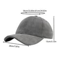 thumbnail image 6 of UTSJKR Women's Men's Suede Baseball Cap Faux Suede Leather Classic Adjustable Plain Hat Quality Baseball Cap Sun Hat Gray, 6 of 6
