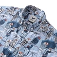 thumbnail image 2 of YIUME Men's Hawaiian Shirt Budgie on Vacation Print By Annick Cotton Button-down Short Sleeve Aloha Shirt, 2 of 8