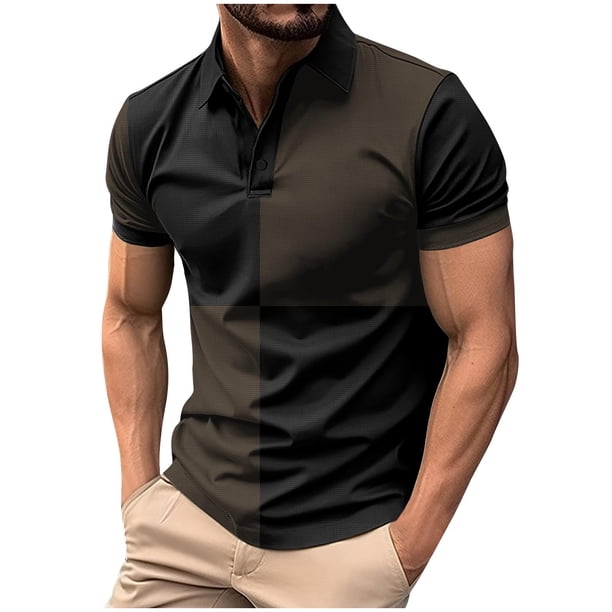 Camisas de Invierno para Hombre de Manga Larga Cálida Suéter Cremallera de Impresión de la Blusa de la Solapa, Cuello de Vuelta Superior para el Desgaste Al Aire Libre Y Diario