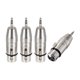 thumbnail image 1 of Adaptador XLR hembra a macho de 1/8" TRS, Conector de audio de micr?fono, enchufe de micr?fono, 4 unidades Unique Bargains micrófonos de videojuegos, 1 of 4