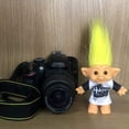 thumbnail image 3 of Lucky Troll Dolls, Vintage Troll Dolls Cromático Adorable para colecciones, proyectos escolares, artes y manualidades, regalos de fiesta, pelos amarillos de 7,5 pulgadas de alto (incluye la longitud d, 3 of 4