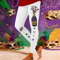 thumbnail image 2 of Yoga Pants Women Fleece Lined 3D Heart Print Soft Non See Through Wide Leg Sweatpants Women White L, 2 of 4