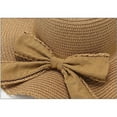 thumbnail image 6 of New Women Ladies And Gentlemens Summer Wide Brim Straw Hat Floppy Beach Cap Women Hair Hat Retirement Visor Winery Tote Fisherman Hats for Women Hat with Drawstring Hat Women Ocean Ponytail Hat Bags, 6 of 6