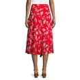 thumbnail image 2 of Calvin Klein Printed Ruffled Midi Skirt Tango Multi 12, 2 of 2