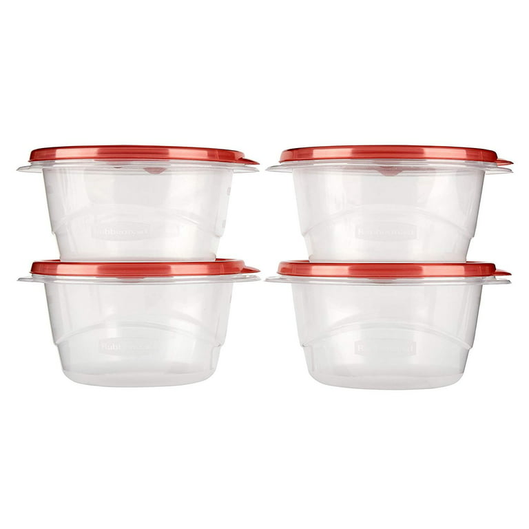 Rubbermaid TakeAlongs 3.2 Cup Small Bowls, Food Storage Container, 4 Pack