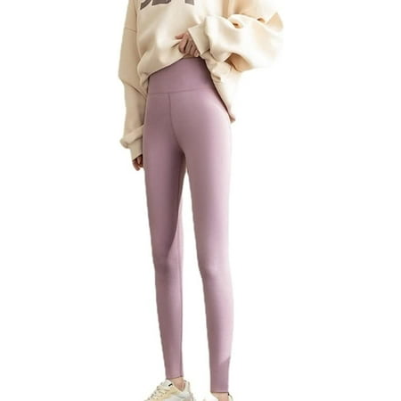 

Pikadingnis Thermal Tights for Women Opaque Tights with Control Top Pantyhose Thick Fleece Lined Stretchy Underwear Leggings Pants (Purple M)