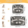 thumbnail image 3 of Pet Cooling Pad Foldable Self Cooling Mat Breathable Pet Cushion Sleep Pad for Dogs and Cats An Adorable Raccoon M, 3 of 9