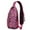 Rose-red-13, variant on Crossbody Sling Backpack for Women Men Tropical Banana on Green Background Shoulder Sling Crossbody Casual Chest Bag for Travel Sports Running Hiking