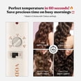 thumbnail image 5 of Rizador de pelo de cerámica VODANA Professional GlamWave, rizos naturales duraderos, calor instantáneo, rizador de pelo, disponible en EE. UU. (3,5 cm, color marfil), 5 of 5