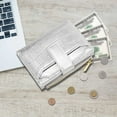 thumbnail image 5 of Zznnkj Women's Small Bifold Wallet, Compact PU Leather Credit Card Holder with Zipper Coin Pocket, Multi-Slot Slim Wallet for Cash, Cards, and Lipstick, 5 of 6