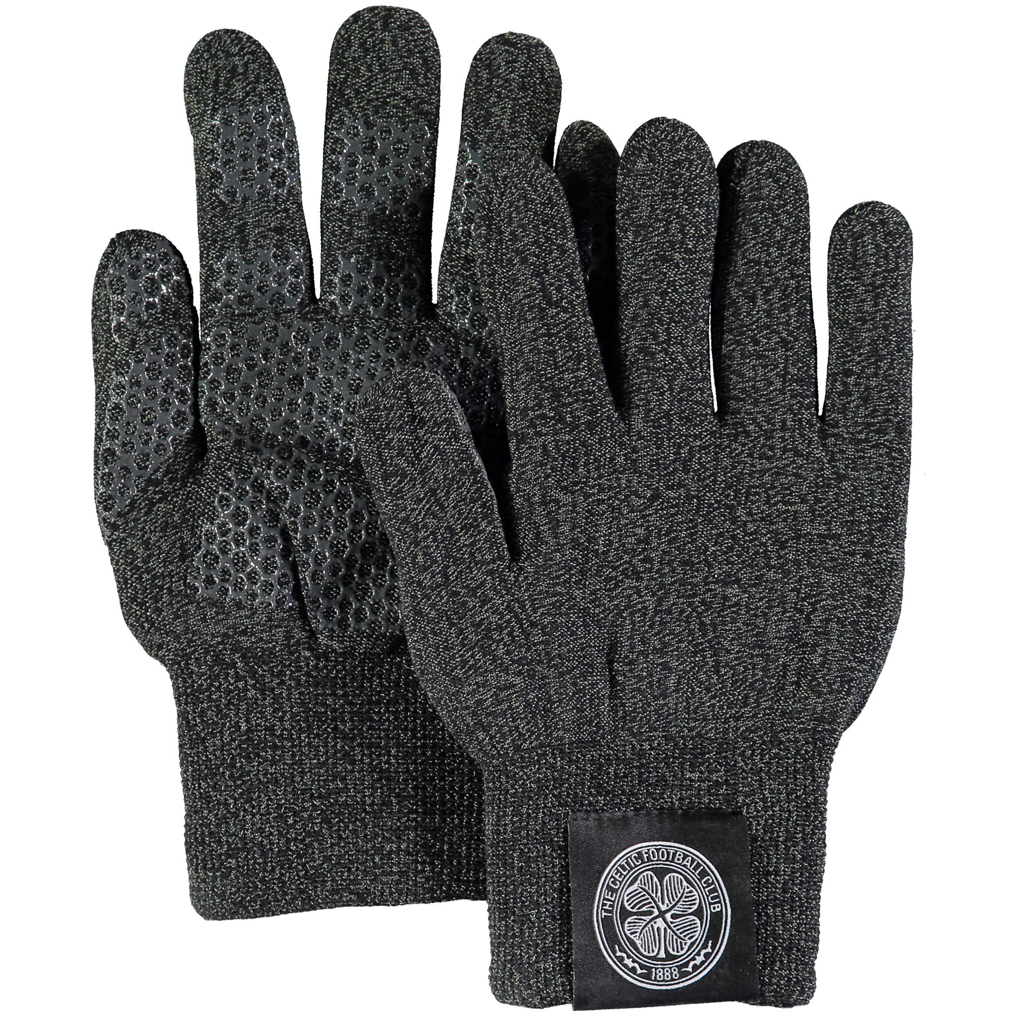 Celtic FC Gloves Knitted Black