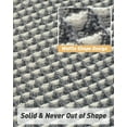 thumbnail image 5 of Waffle Bath Mat, Super Absorbent Non Slip Bath Mats for Bathroom Floor, Machine Washable Bathroom Rugs with Tassels, Rubber Backed Bathroom Mats, Ultra Soft, 17" x 24", Brown, 5 of 7
