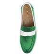 thumbnail image 4 of YDN Women Business Strap Loafers Round Closed Toe Slip On Flats Pumps Block Low Heels Office Daily Dressy Shoes Size 7.5 Green, 4 of 4