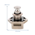 thumbnail image 5 of CIMAXIC 1 Set RV Button Lock Keyless RV Cupboard Drawer Cabinet Push Lock Latch Knob,1.97"X1.97"X1.57", 5 of 5