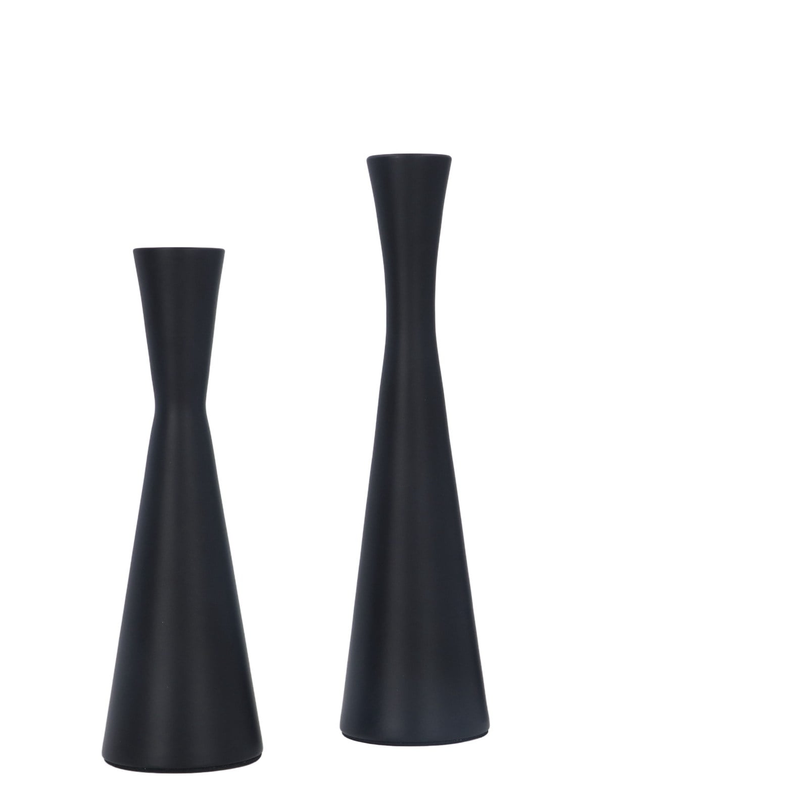 Candlestick Holders, Decoration Wrought Iron Matte Black Black