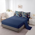 thumbnail image 5 of Feelyou Cartoon Truck Car Twin Bedding Sets 7-Piece, Navy Vehicle Bedding Comforter Set, 5 of 8