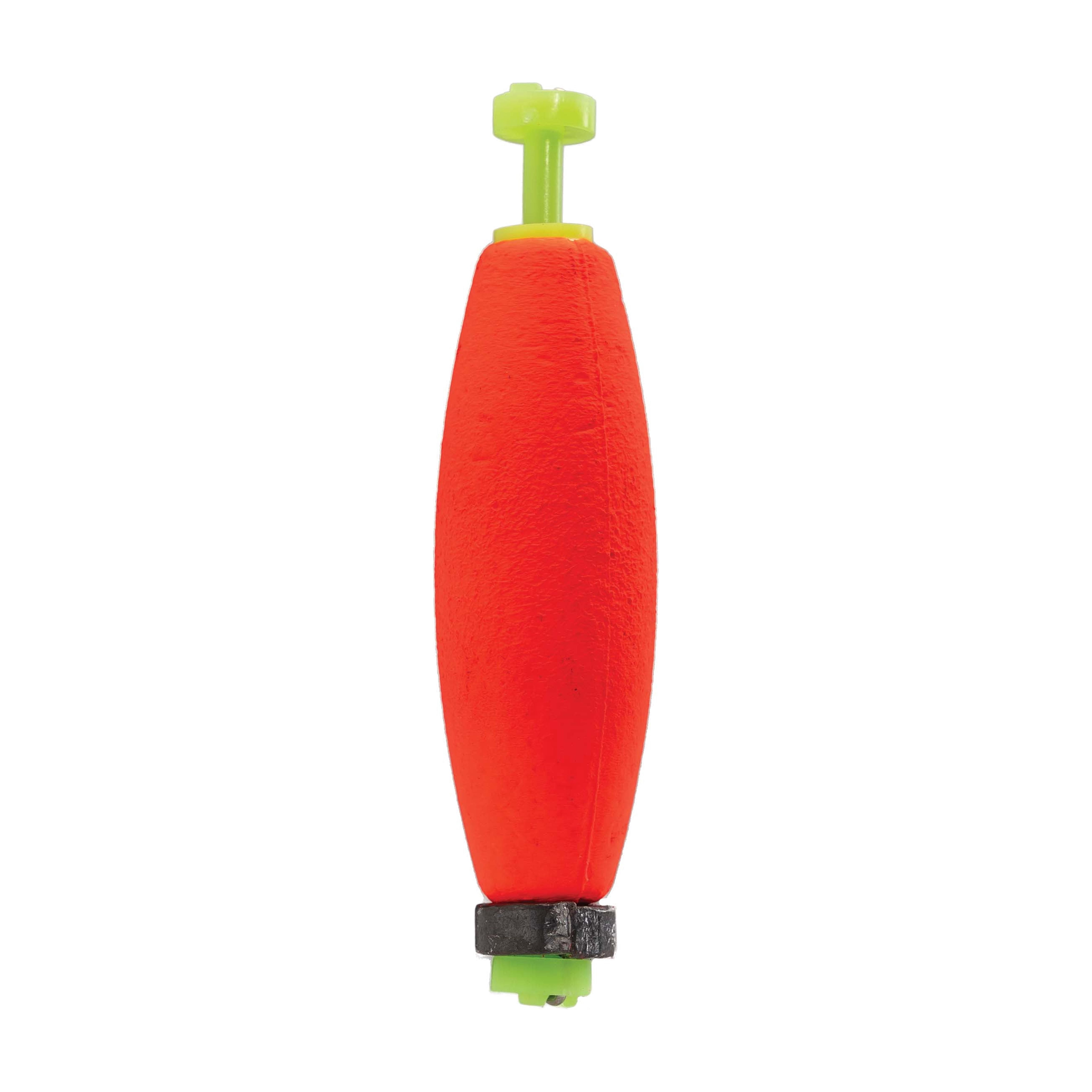 (3 pack) Comal Cigar Snap-on Fishing Bobbers, Red, 3 Pack, 3 inch