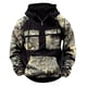thumbnail image 3 of MHFRRA Sudadera con Capucha Informal de Camuflaje para Hombre con Cordón y Cremallera, Ropa Deportiva Cómoda para Actividades Al Aire Libre Negro, 3 of 3