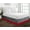Dark Grey/Red, variant on D.N.G. BEDDINGS 1 Piece Split Corner Two Tone Tailored Bed Skirt, Full Size 24 Inch Deep Pocket, 800 Thread Count, 100% Egyptian Cotton, Solid Silver/Burgundy Color.