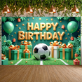 thumbnail image 6 of Colorful Soccer Birthday Banner Football Party Decorative Design for Birthday Party Kids Celebration Indoor Outdoor, 6 of 9