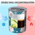 thumbnail image 2 of Floral 12oz Stainless Steel Coffee Mug – Double-Wall Insulated Cup with Spill-Resistant Lid, 360° Full-Print Design, Keeps Drinks Hot & Cold for Home, Office, Travel,Thanksgiving,Christmas, Spring, 2 of 5