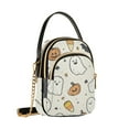 thumbnail image 7 of FORMRS Crossbody Bag for Women Quilted Travel Shoulder Cell Phone Purse with Chain Strap Handbag, Halloween Happy Ghosts, 7 of 7
