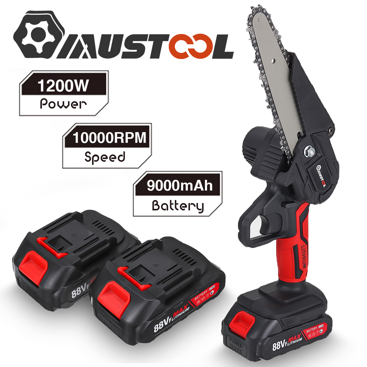 1200W Mini Eletric Chain Saw Chainsaw 