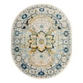 thumbnail image 3 of Unique Loom Madeline Vintage Collection Area Rug - Jackson (7' 10" x 10' Oval Gray/Navy Blue), 3 of 7