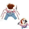 thumbnail image 1 of Fashion Funny Killer Doll Cute for Medium Large Dogs Dog Clothes Pet Halloween Clothing Cat Outfits Dog Cosplay Costume S KILLER DOLL, 1 of 8