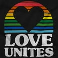 thumbnail image 2 of Inspirational Love Unites Gay Rainbow Womens Slim Fit Graphic Tee Brisco Brands S, 2 of 5