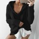 thumbnail image 2 of Gibobby Sudadera mujer, Sudaderas de manga larga con capucha para mujer, suéteres de forro polar, sudaderas con capucha Y2k con bolsillos(Negro,M), 2 of 5