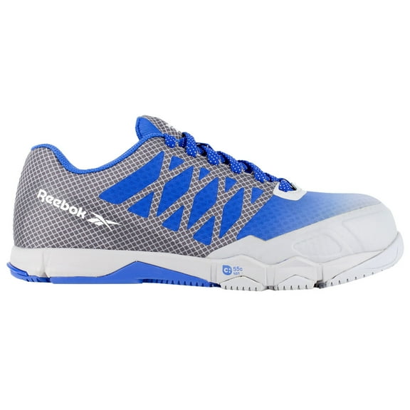 Reebok Work Women's Speed TR Composite Toe ESD Athletic Work Shoe Grey/Blue - RB452