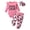 Pink, variant on Newborn Baby Girl Clothes Long Sleeve Ruffle Romper Pants Set 3PCS Fall Outfits Light Pink
