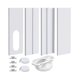 thumbnail image 1 of Portable Air Conditioner Window Kit with 2 in 1 Coupler, Universal AC Window Vent for Hose 5.1Inch/, 1 of 5