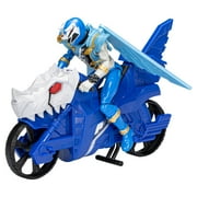 Power Rangers: Dino Fury Face-Off Blue Ranger and Vehicle vs Lord Zedd Kids Toy Action Figure for Boys and Girls Ages 4 5 6 7 8 and Up