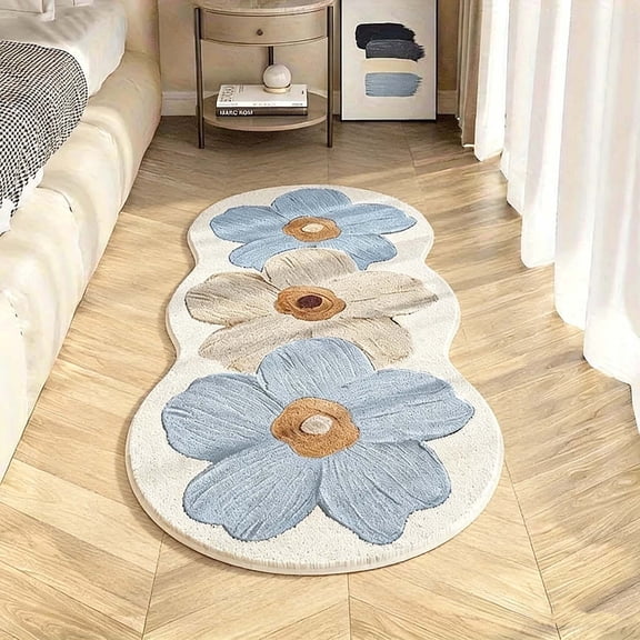 Living Room Carpet Runner Rug with Super Soft Polyester, Non-Slip Bottom, Easy to Clean for Bedroom and Home Office