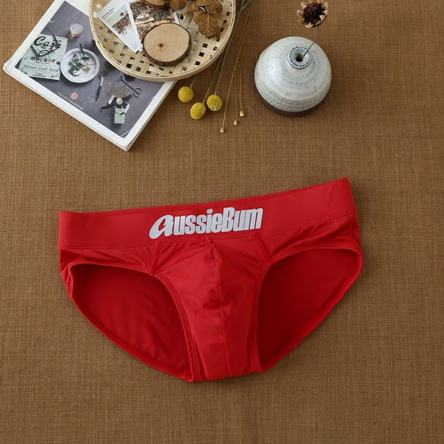Men Triangle Underwear Low Rise Fashion Increase Capsular Elasticity Body Bag Hugging Comfortable Briefs Slip Dropshipping red XXL