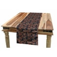 thumbnail image 1 of Ethnic Table Runner, Oriental Image with Floral Swirls and Leaves Artwork Image, Dining Room Kitchen Rectangular Runner, 3 Sizes, by Ambesonne, 1 of 2