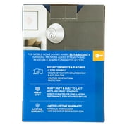 Brinks Mobile Home Single Cylinder Deadbolt Lock, Stainless Steel Finish