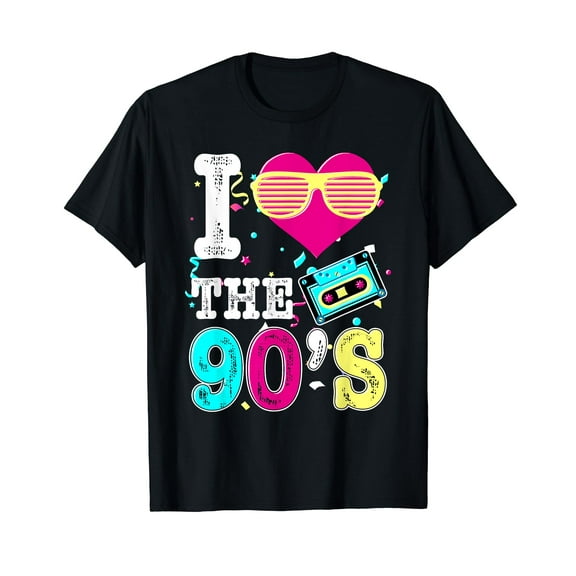 90's Clothes - 90's Party Supplies - Retro 90s Pop Culture T-Shirt