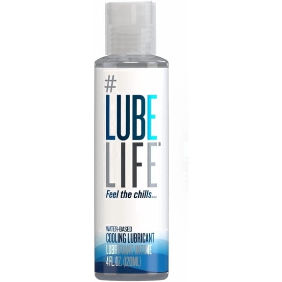 LUBELIFE Water-Based Cooling Lubricant For Sex, Non-Staining and Easy Clean Personal Lube, 4 fl oz