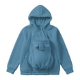 thumbnail image 6 of TAmten Women's 3 in 1 Pet Wearing Jacket, Thickened Fleece Winter Coat, Warm Full Zip Cat Carrier Hoodie Gift for Cat Owners|S, 6 of 9