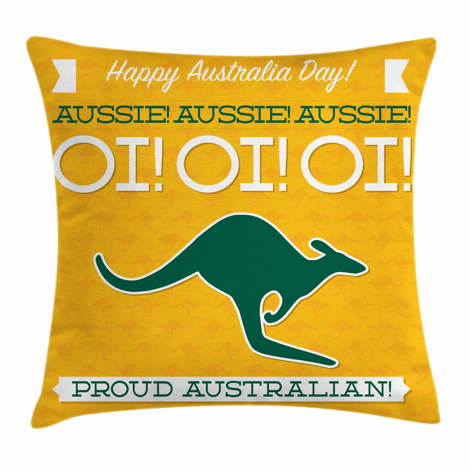 Cute Australian Animal Gift Idea Kangaroo Lover Animal Aussie Retro Australia Throw Pillow 16x16 Multicolor 