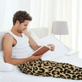 thumbnail image 5 of Logiee Leopard Print Print Pajama Pants for Men,Men’s Pajama Bottoms,Mens PJ Pants with Pockets & Button Fly-Large, 5 of 6
