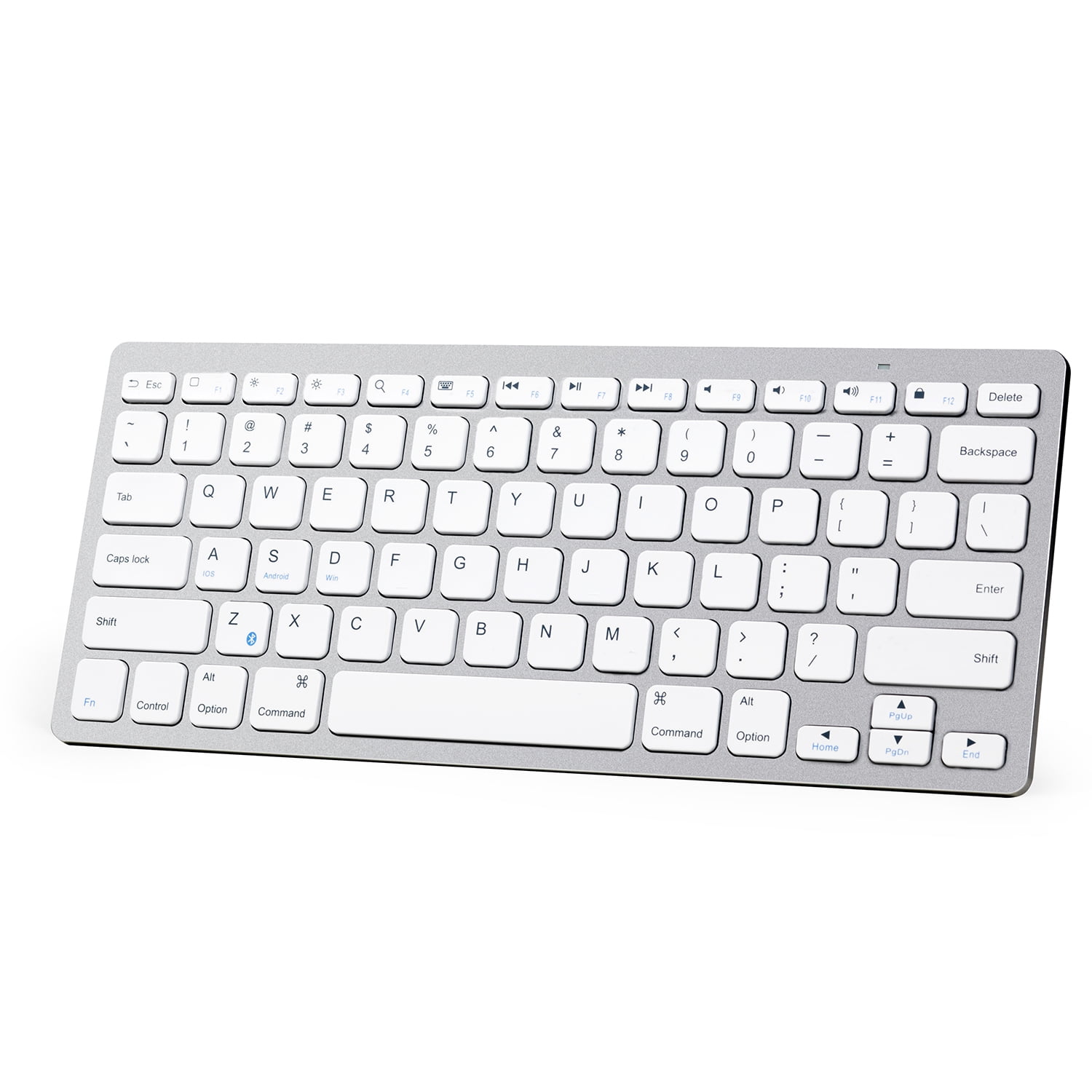 Anker Ultra Compact Slim Profile Wireless Bluetooth Keyboard for iOS, Android, Windows and Mac with Rechargeable 6-Month Battery (White) - Walmart.com