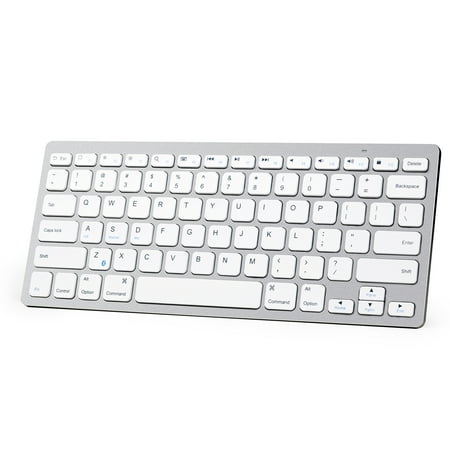 Anker Bluetooth Ultra-Slim Keyboard (White) (Best Android Keyboard For Fat Fingers)