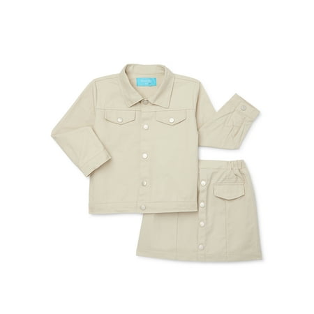 

Denim Bay Toddler Girl Denim Jacket and Skirt Set 2-Piece Sizes 2T-5T