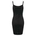 thumbnail image 4 of DYMADE Womens Party Cocktail Slim Rhinestones Round Neck Bodycon Dress, 4 of 5