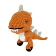 thumbnail image 1 of Kit de crochet de animales para principiantes, kit de tejido, muñeco de dinosaurio adorable amarillo, 1 of 9